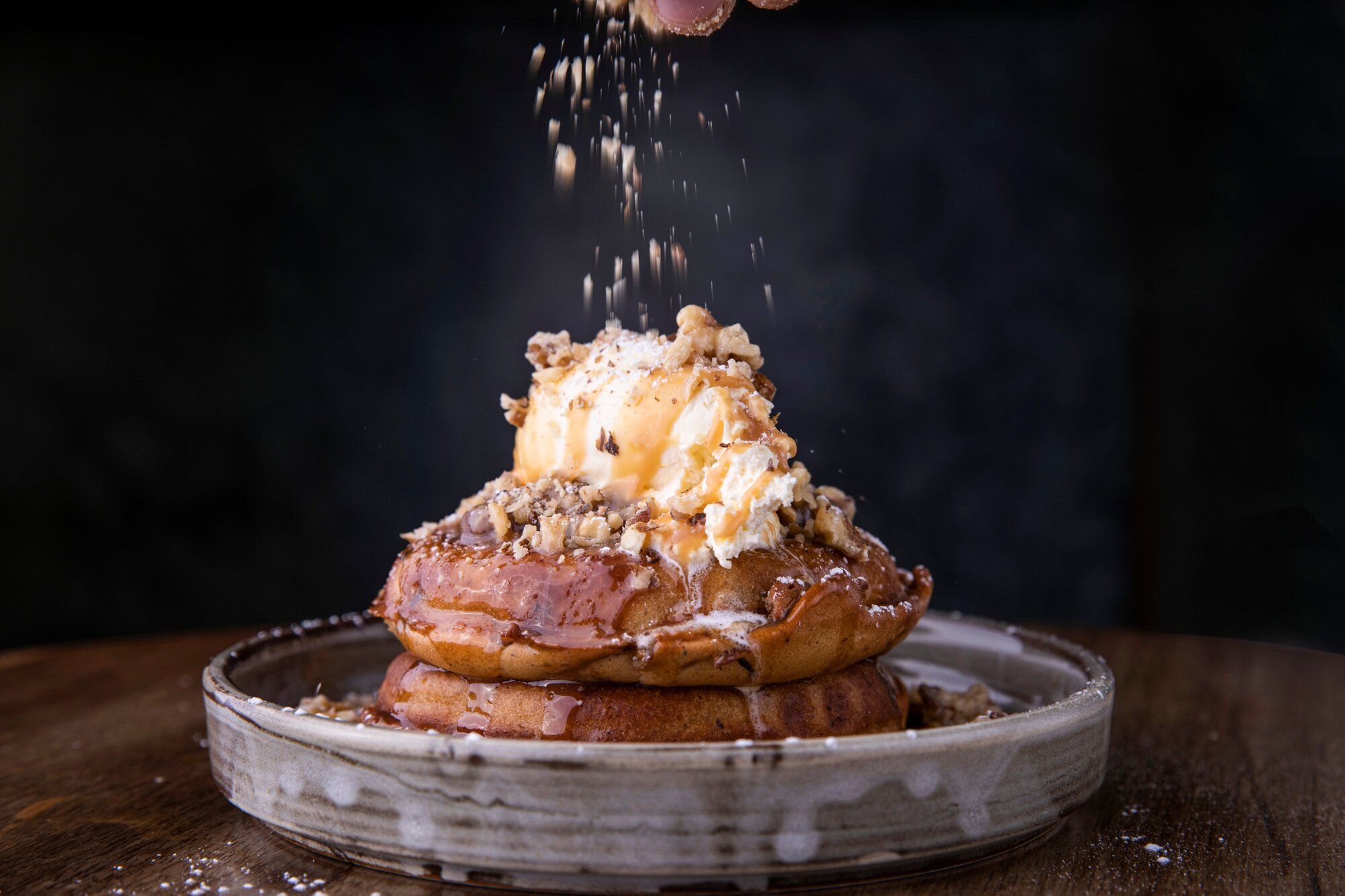 Brunch at home Fluffy date pancakes recipe